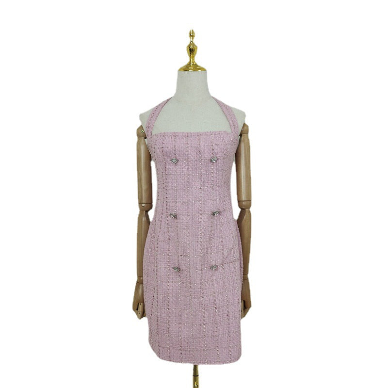 β¨ Chic Halter Buckle Dress β Elegant & Trendy Spring/Summer Look πΈ