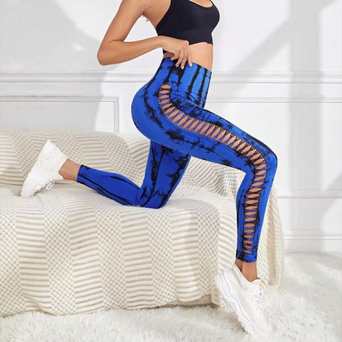 Lash & Lift Cutout Tie-Dye Leggings – Bullish Body Sculpt Series