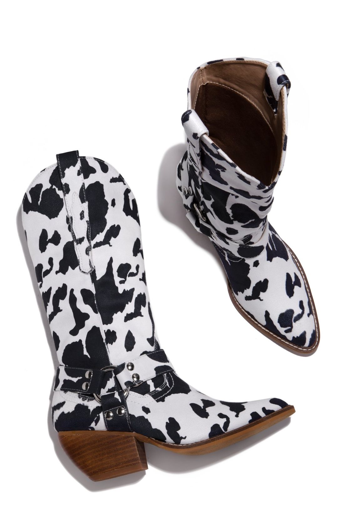 Unisex Faux Fur High Tube Boots – Round Toe Low Heel Winter Style