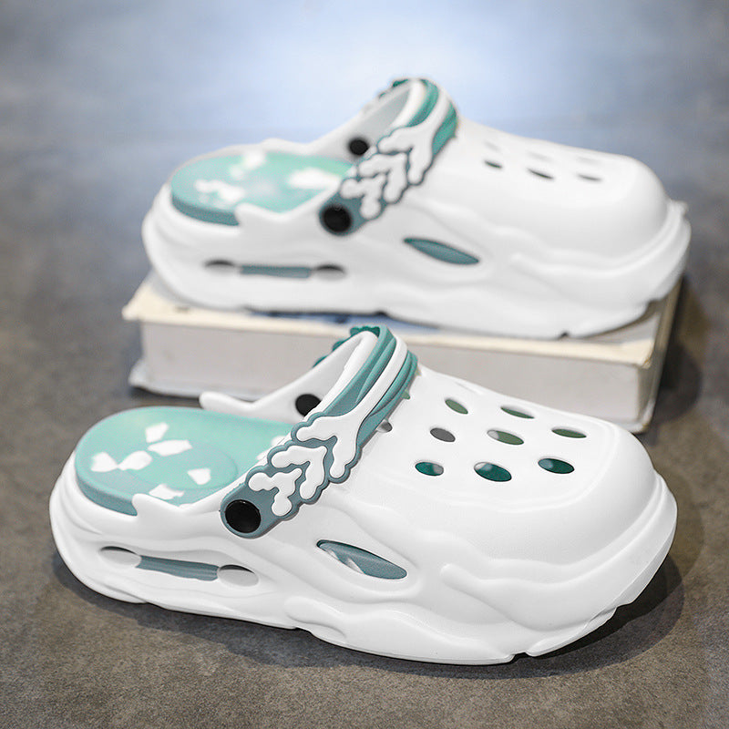 Unisex EVA Closed-Toe Hole Slippers – Non-Slip, Breathable & Height-Boosting