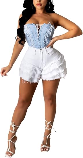 π Layered Fray Edge High-Waist Denim Shorts β Street Chic Statement