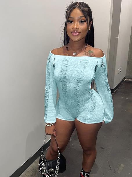 Off-Shoulder Knit Slim-Fit Jumpsuit – Flirty, Chic & Curve-Hugging