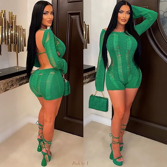 Off-Shoulder Knit Slim-Fit Jumpsuit – Flirty, Chic & Curve-Hugging