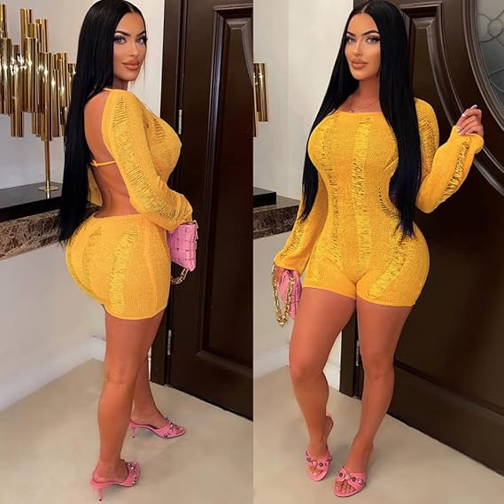 Off-Shoulder Knit Slim-Fit Jumpsuit – Flirty, Chic & Curve-Hugging
