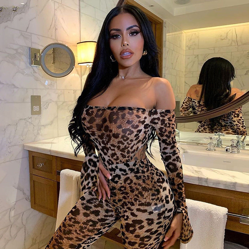 🐾 Women's High Waist Leopard Print Jumpsuit – Fierce, Chic & Trend-Ready