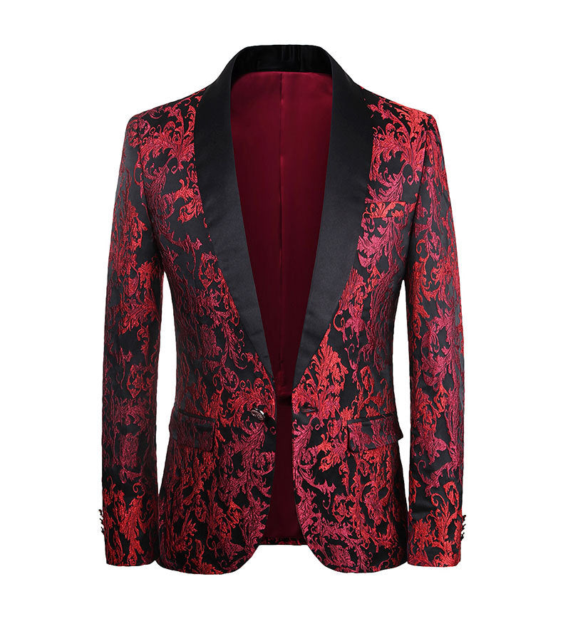 Autumn and winter British court style jacquard suit