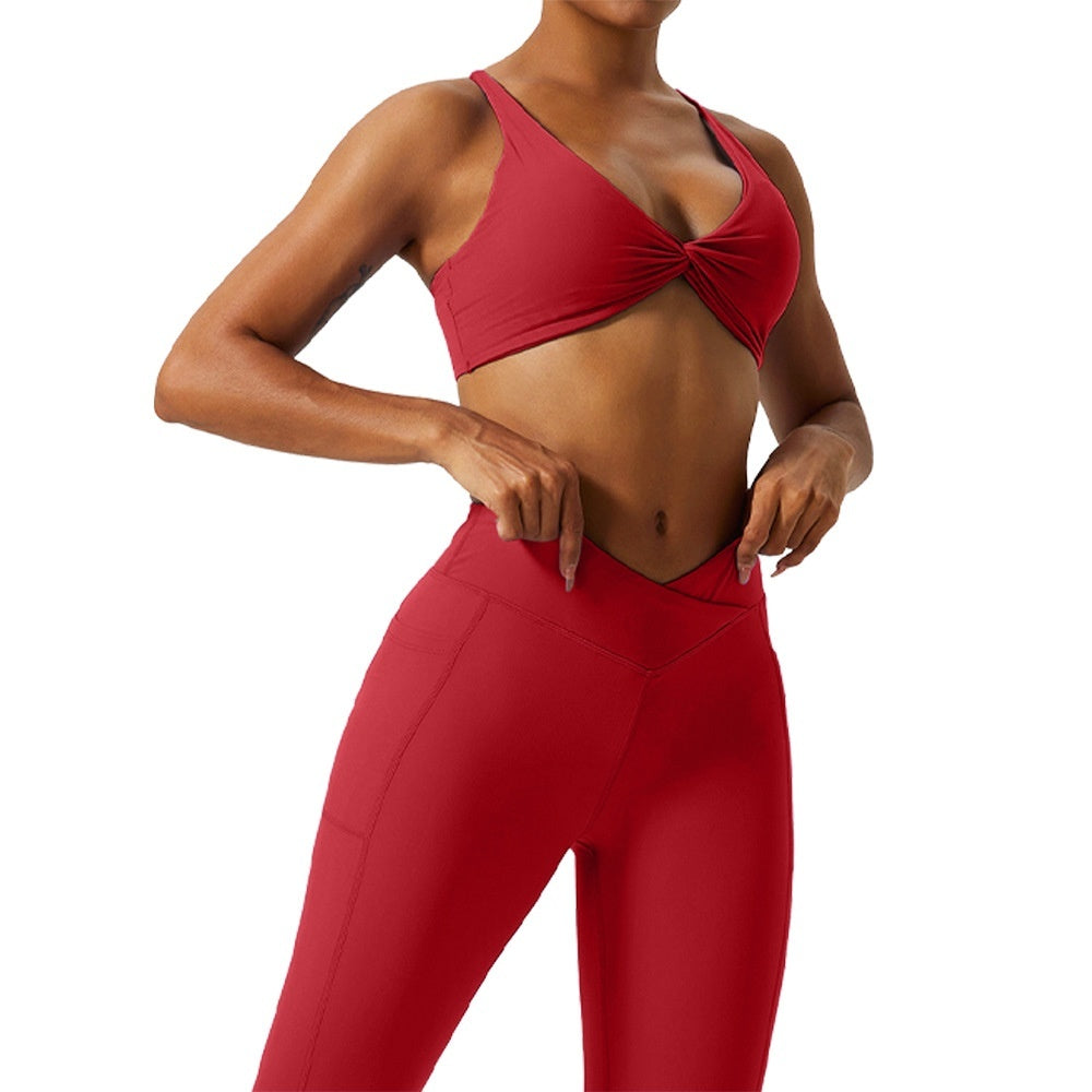 TwistFit Cross-Back Sports Bra – Bullish Flex & Flow Series