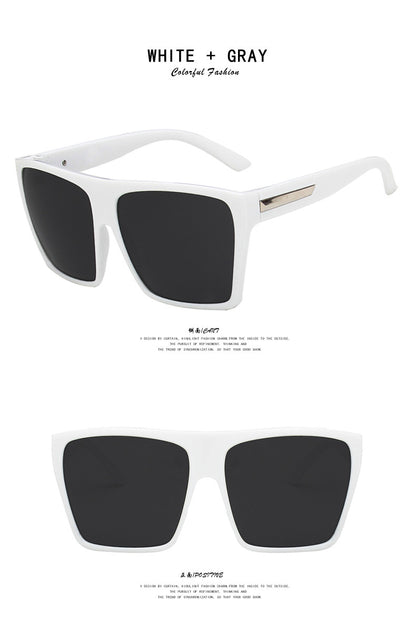 Oversized Square Rim Sunglasses for Women – UV Protection Fashion Shades