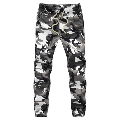 Men’s Cotton Camouflage Jogger Pants – 5-Point Harem Fit Travel Style