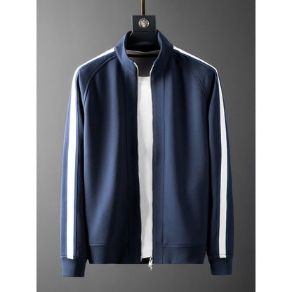 Men’s Light Luxury Casual Suit – Seven Sleeve Jacket & Trousers Set