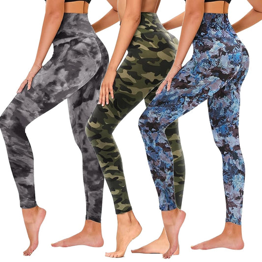 FlexForce 3-Pack High-Rise Printed Leggings – Bullish Activewear