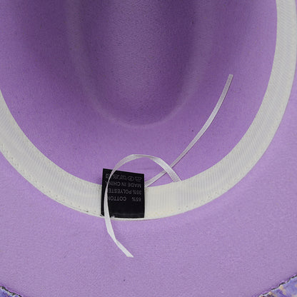 Unisex Digital Print Woolen Top Hat – Retro Conical Crown Fedora for Fashion & Travel (Multiple Colors)