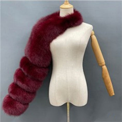 Women’s Luxury Oversized Faux Fur Shoulder Wrap – Plush Winter Fashion Stole, Bold Statement Shawl for Elegant Outfits