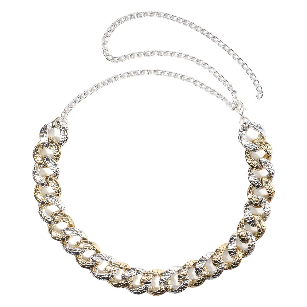 Acrylic Gold-Tone Body Chain – Adjustable Summer Statement Jewelry