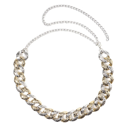 Acrylic Gold-Tone Body Chain – Adjustable Summer Statement Jewelry