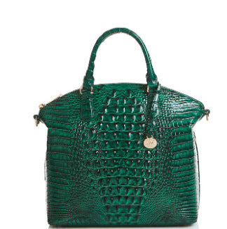 👜 Bold Luxe: Crocodile-Embossed Gradient Handbag with Convertible Strap