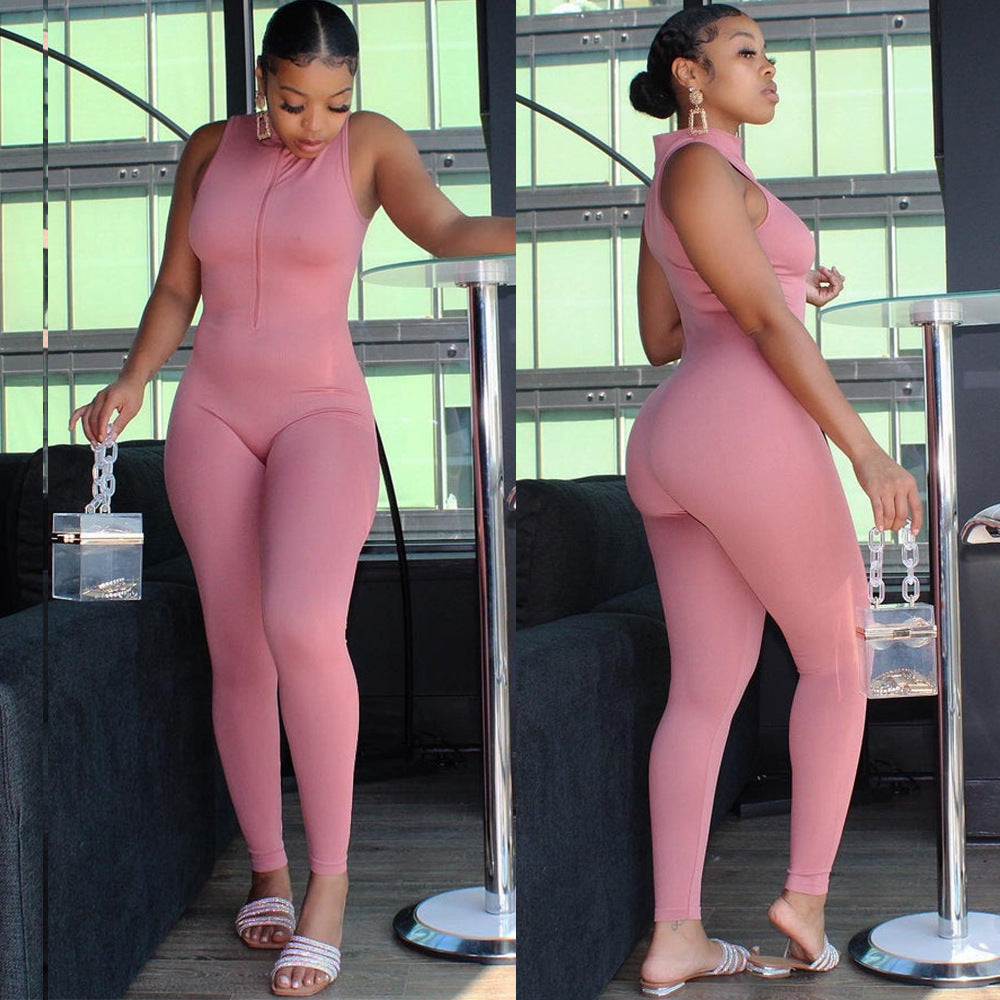 Snatched ZipFit Sleeveless Jumpsuit – Bullish SculptWear Edition