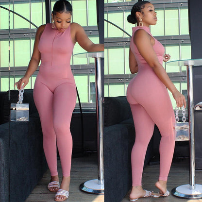 Snatched ZipFit Sleeveless Jumpsuit – Bullish SculptWear Edition