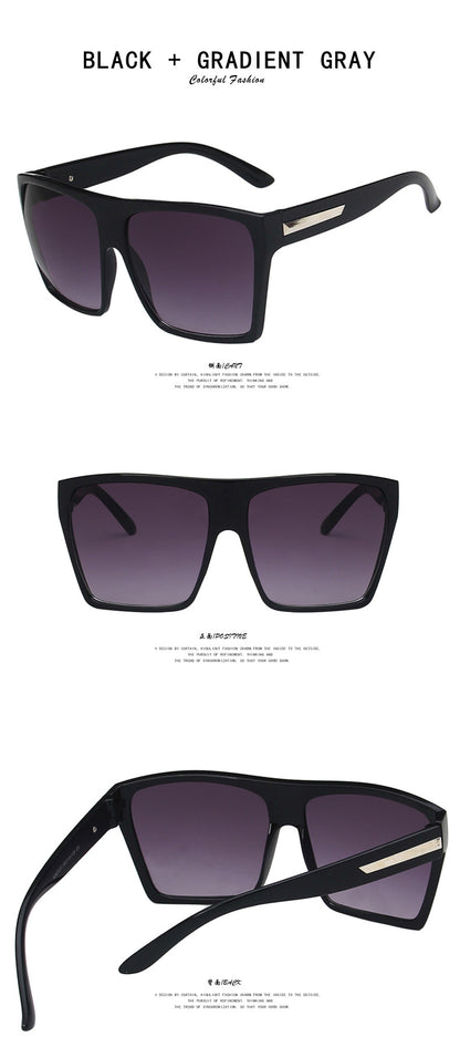 Oversized Square Rim Sunglasses for Women – UV Protection Fashion Shades