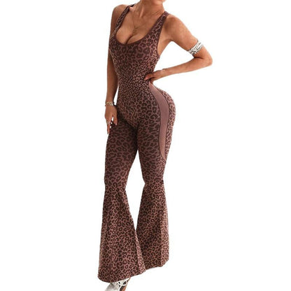 Wild Instinct Leopard Jumpsuit – Bullish Fierce & Flared Edition
