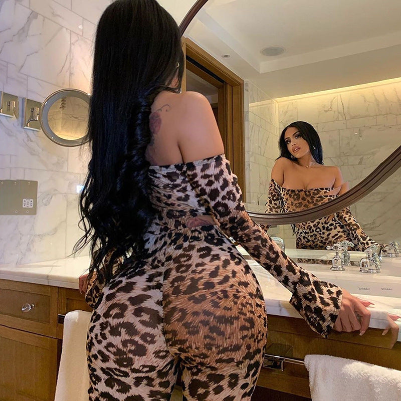 🐾 Women's High Waist Leopard Print Jumpsuit – Fierce, Chic & Trend-Ready