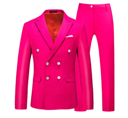 Men's 2-Piece Slim Fit Casual Tuxedo Suit – Blazer & Pants Set