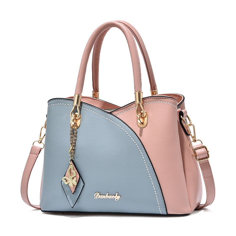 Women’s Multi Style Color Block Handbag – Elegant PU Leather Shoulder & Crossbody Bag