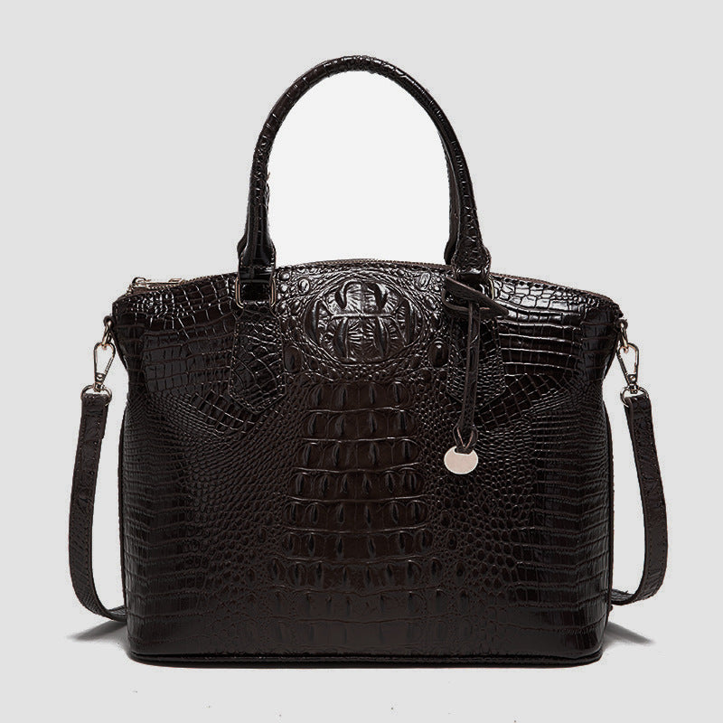 👜 Bold Luxe: Crocodile-Embossed Gradient Handbag with Convertible Strap