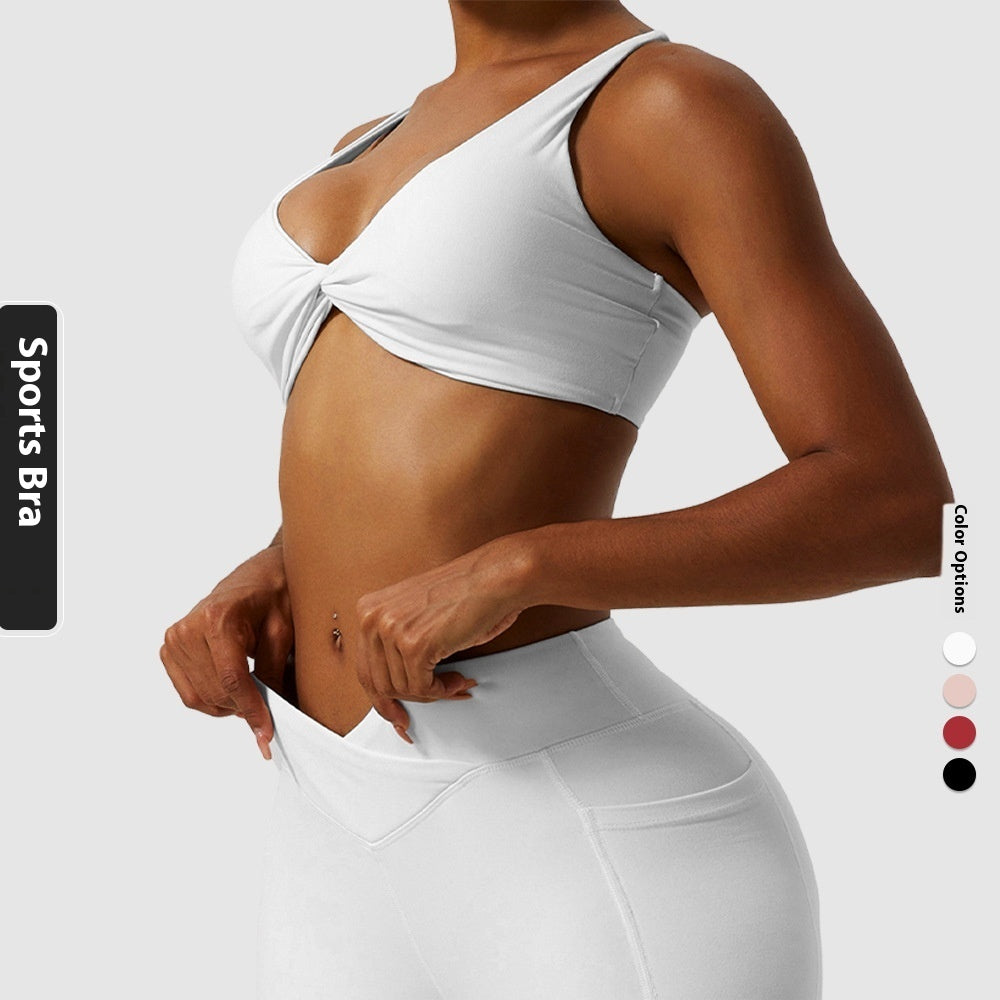 TwistFit Cross-Back Sports Bra – Bullish Flex & Flow Series