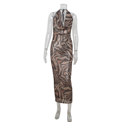 Elegant Backless Crop Top & Maxi Skirt Set – Women’s Long Sleeve Slim Fit 2-Piece Outfit