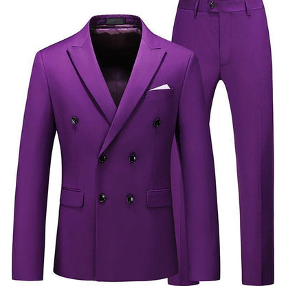 Men's 2-Piece Slim Fit Casual Tuxedo Suit – Blazer & Pants Set