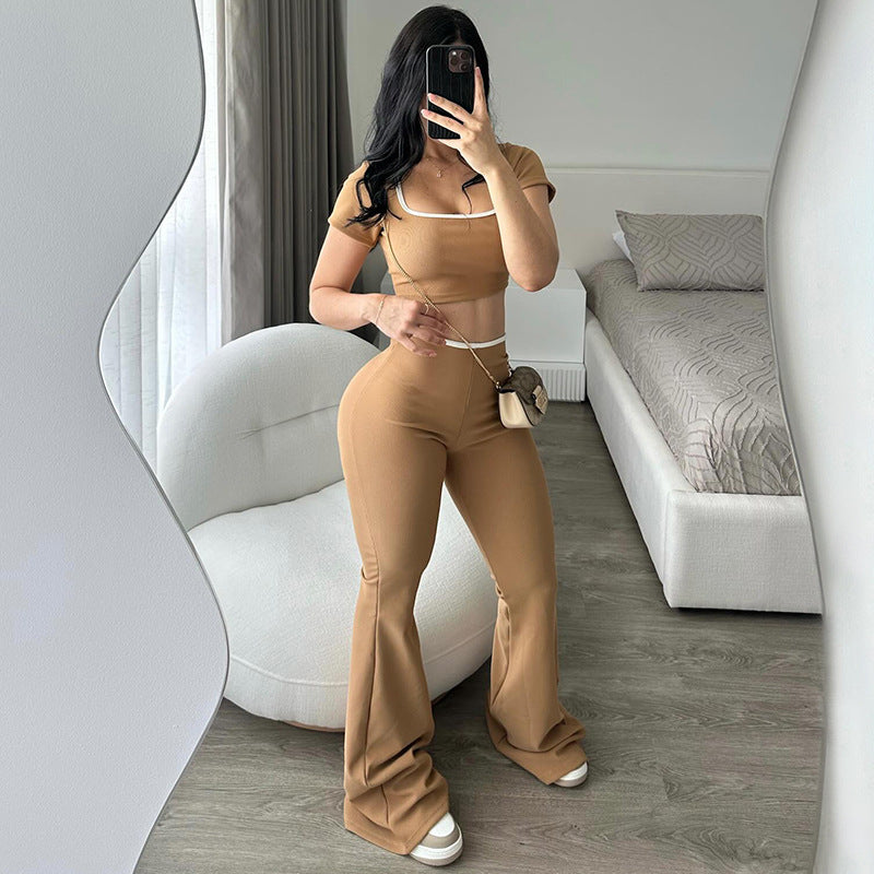 Sculpted Minimalist Stretch Set – Bullish Curve Contour Edition