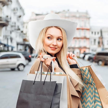 🤠 Unisex Punk Wide Brim Hat – Woolen Western Ethnic Flat Brim Fedora