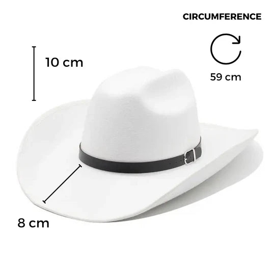 🤠 Unisex Punk Wide Brim Hat – Woolen Western Ethnic Flat Brim Fedora