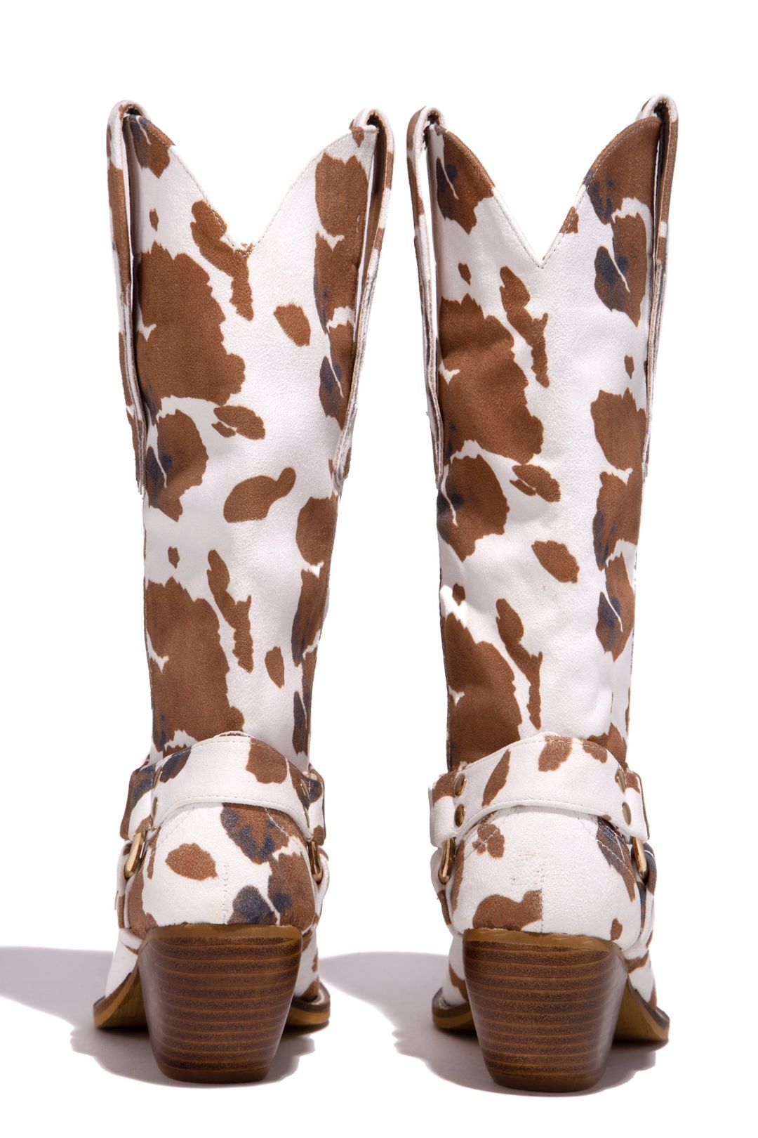 Unisex Faux Fur High Tube Boots – Round Toe Low Heel Winter Style