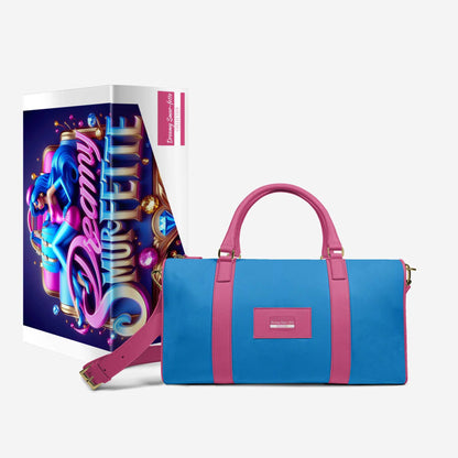 Dreamy Smur-fette Luxe Travel Bag – Italian-Made Designer Weekender