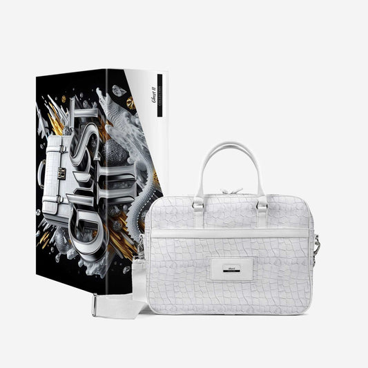 Ghost II Luxury Work Bag – Italian Leather 16" Laptop Tote by Bullish Boutique