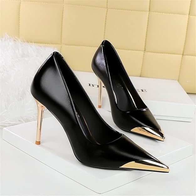 ✨ Retro Glam Stiletto Heels – Ultra High, Pointed Toe Elegance
