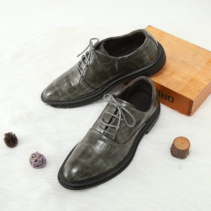Men’s Height Boost Business Shoes – PU Leather Formal Dress Footwear