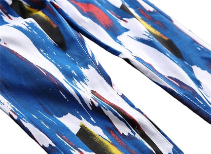 👖 Sokotoo Men’s 3D Pattern Skinny Jeans – Printed Slim Fit Denim