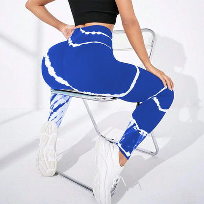 Tie-Dye Seamless Hip-Lifting Yoga Pants – High Waist Athletic Leggings