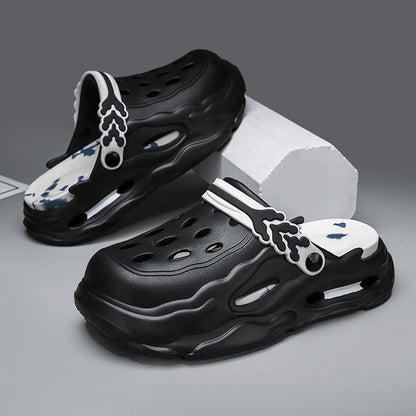 Unisex EVA Closed-Toe Hole Slippers – Non-Slip, Breathable & Height-Boosting