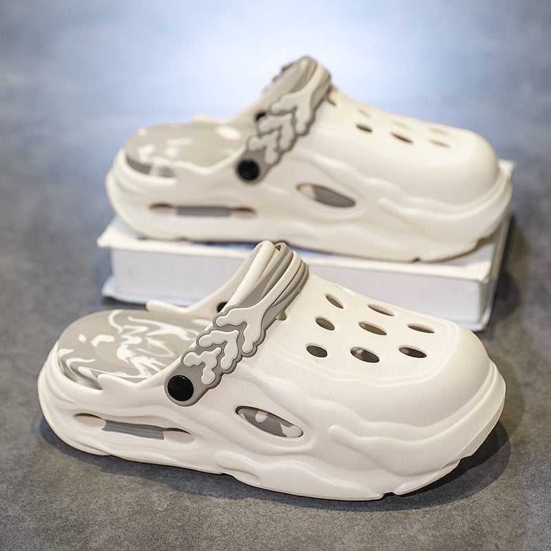 Unisex EVA Closed-Toe Hole Slippers – Non-Slip, Breathable & Height-Boosting