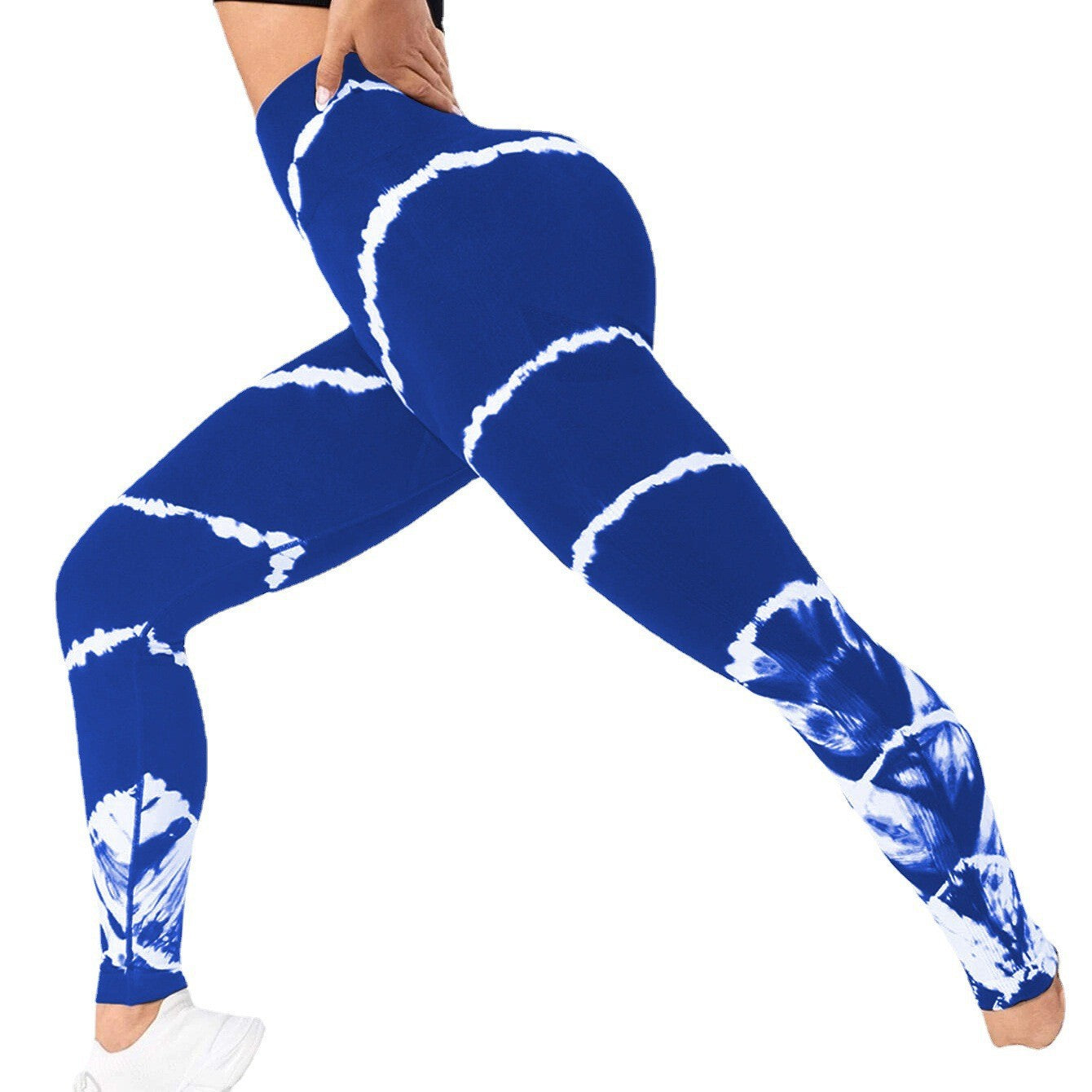 Tie-Dye Seamless Hip-Lifting Yoga Pants – High Waist Athletic Leggings