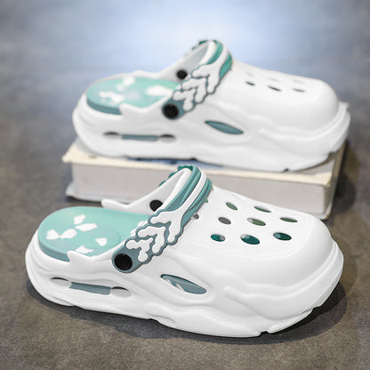 Unisex EVA Closed-Toe Hole Slippers – Non-Slip, Breathable & Height-Boosting