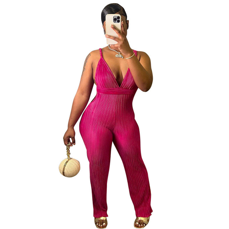 Bold Elegance Sleeveless High-Waist Bodycon Jumpsuit