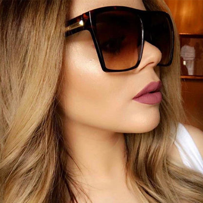 Oversized Square Rim Sunglasses for Women – UV Protection Fashion Shades