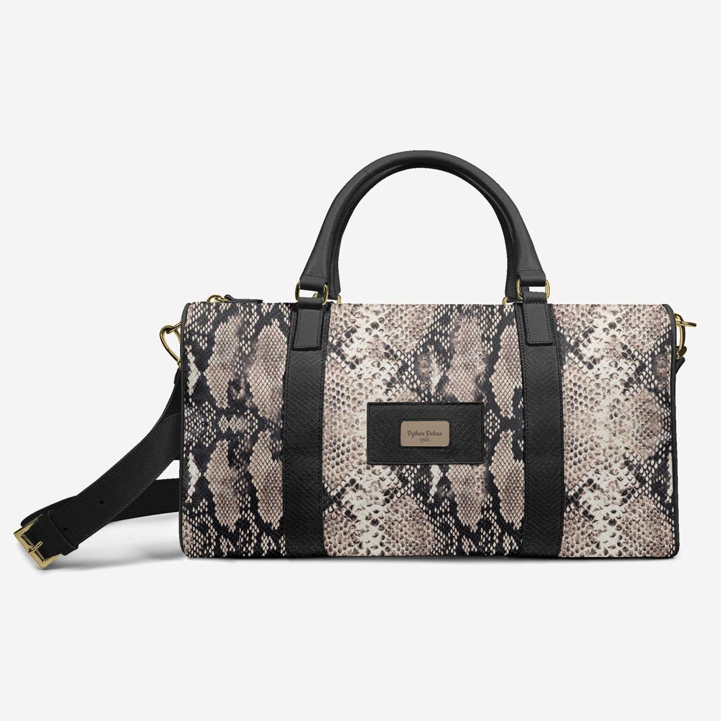 Python Deluxe Travel Bag – Italian Leather Duffel, Limited Edition