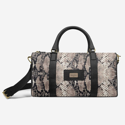 Python Deluxe Travel Bag – Italian Leather Duffel, Limited Edition