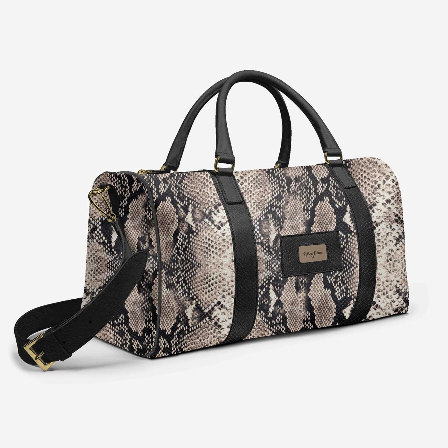 Python Deluxe Travel Bag – Italian Leather Duffel, Limited Edition